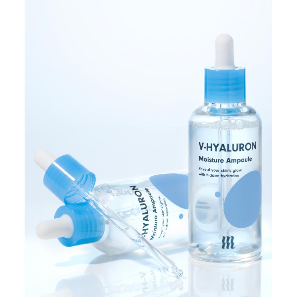 Merzy [3 Piece Set+gift] V Hyaluronic Acid Toner+Ampoule+cream+ Ampoule Pouch 3ml 5 Sheets