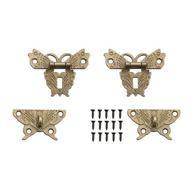 Loquet décoratif antique rétro vintage moraillon cadenas pour boîte à bijoux en bois armoire