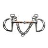 Rustproof Stainless Steel Double Chain Horse Bit Quickly Release Horse Cycling Equipment for Outdoor Activity