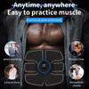 Electric EMS Abdominal Muscle Stimulator Trainer Arm Leg Back Smart ABS Trainer Massager Body Building Shaping Massage Device Body Fitness Exerciser