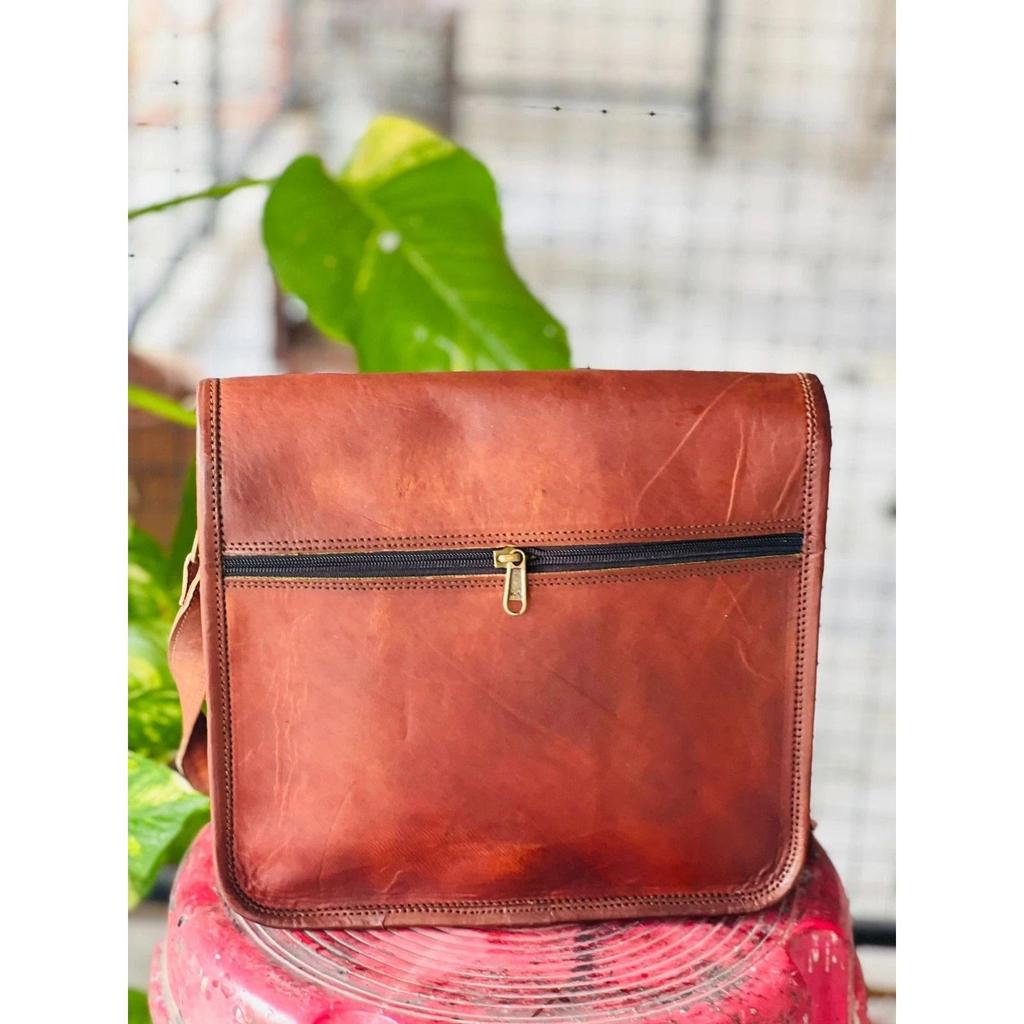 Men's Affordabl Leather Vintage Laptop Messenger Handmade Briefcase Bag Satchel