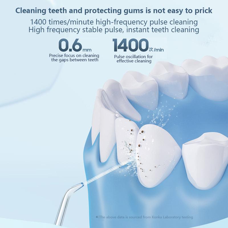 Portable Oral Irrigator Water Flosse for Teeth 3 Cleaning Modes Dental Oral Irrigator 300ML Large Water Tank for Traveling