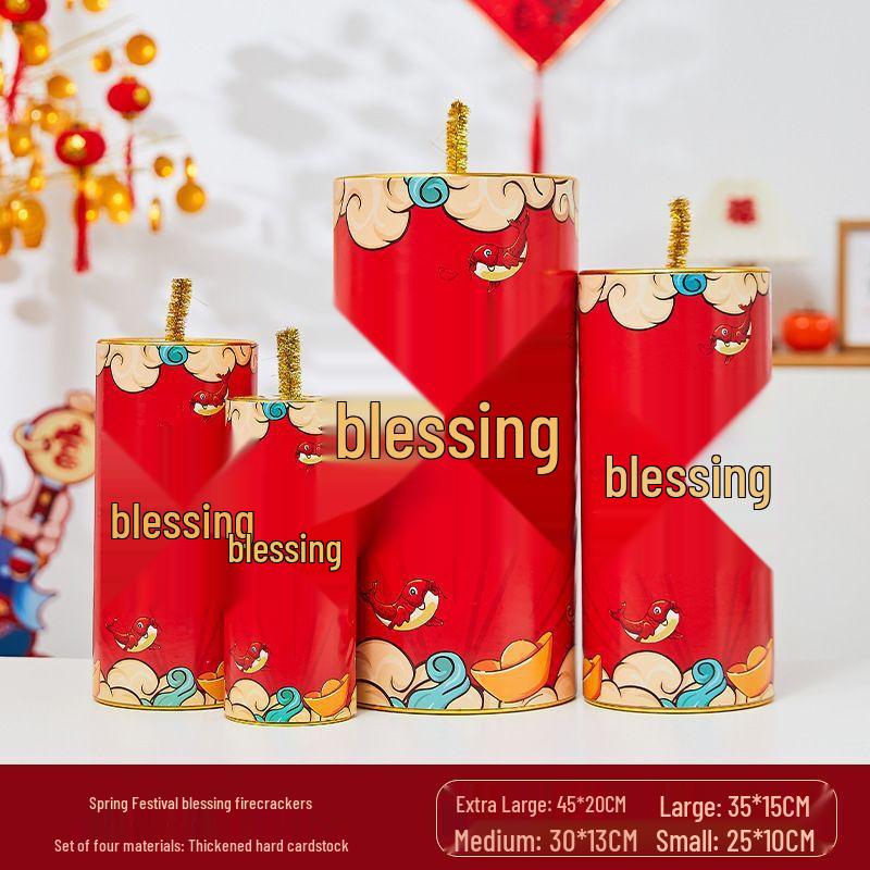 Chinese New Year Firecracker Ornament Set