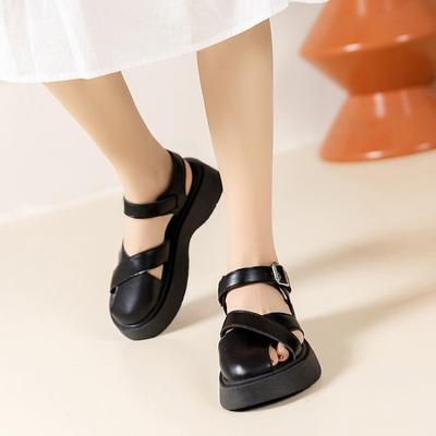 Zomerse Baotou Dikke Zool Casual Romeinse Sandalen voor Dames