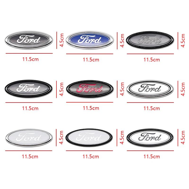 Autocollant de Voiture Ford 1 Pièce 11,5 cm Autocollant de Couverture d'Emblème Avant Arrière Coffre de Voiture pour Ford Focus Mondeo Edge Ecosport Ranger Fiesta Fusion K