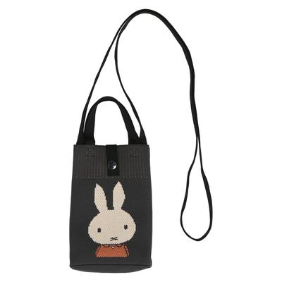 Miffy Women's Knit Shoulder Bag, 30601802, Gray (30601802B)
