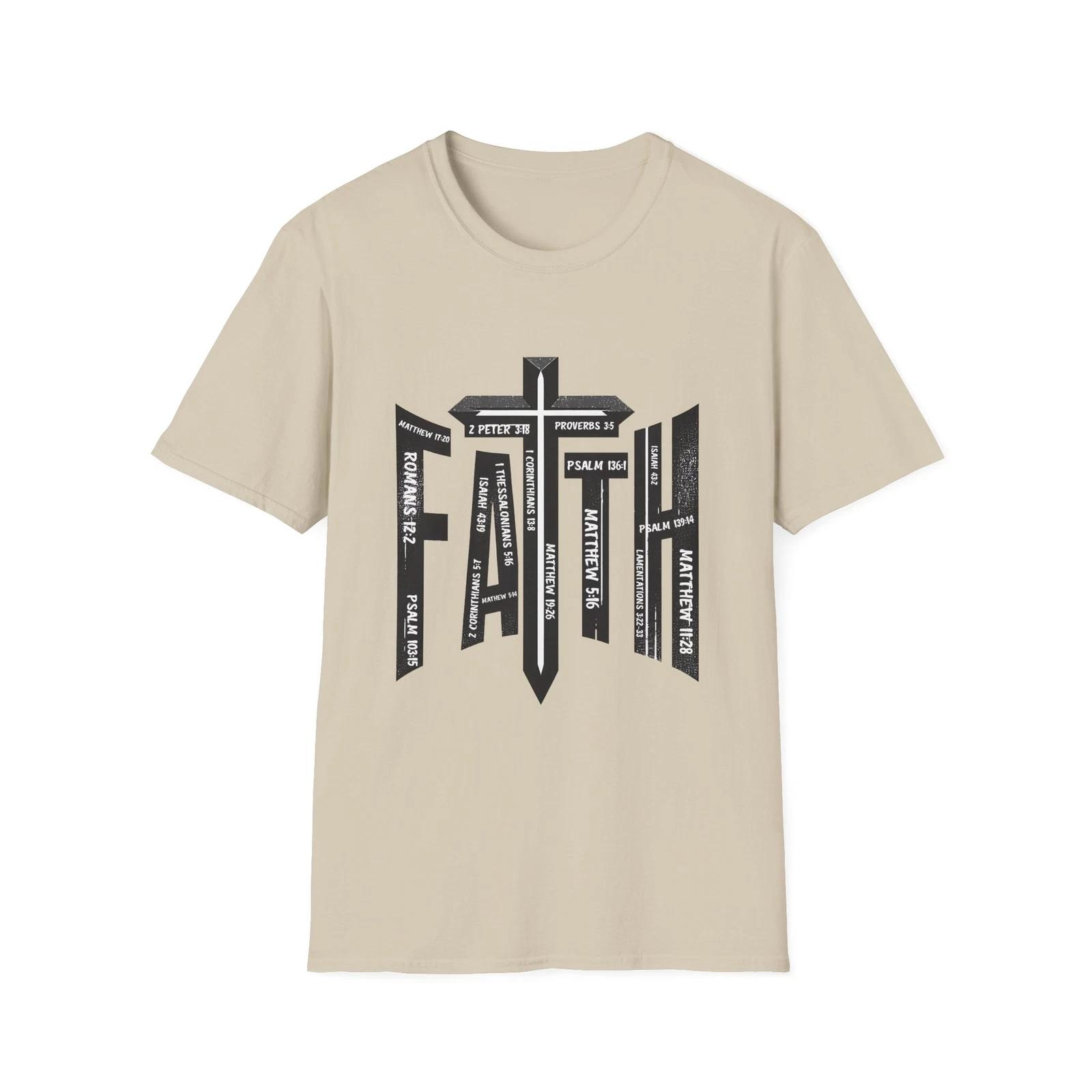 Christian Bible Verses Unisex T-Shirt, Religious Scripture Tee, Inspirational S