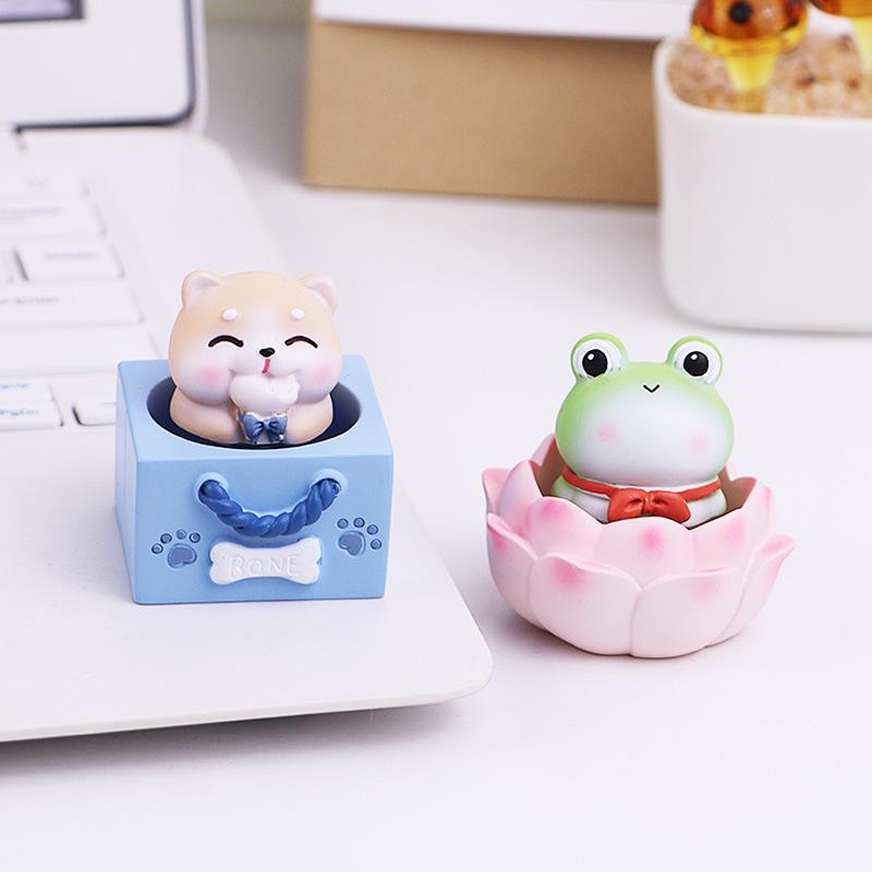 Cute Pet Bounce Ornament: Stress-Relief Desk Decor & Birthday Gift