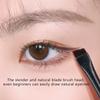 3Pcs Blade Eyeliner Brush Eyebrow Brush Portable Flat Fine Eyeliner Brow Contour Makeup Brushes Cosmetic Beauty Makeup Tool