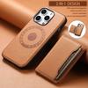 Denior Applicable iPhone11ProMax Magnetic Mobile Phone Leather Case Insert Card Separation Case 7/8Plus Mobile Phone Case