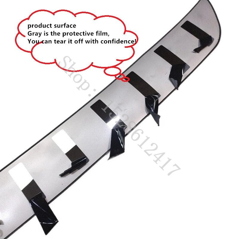 For Peugeot 2008 2014 2015 2016~ Rear Door Bumper Protector sill plate Protector Sill Rear boot guard Trim car Accessories
