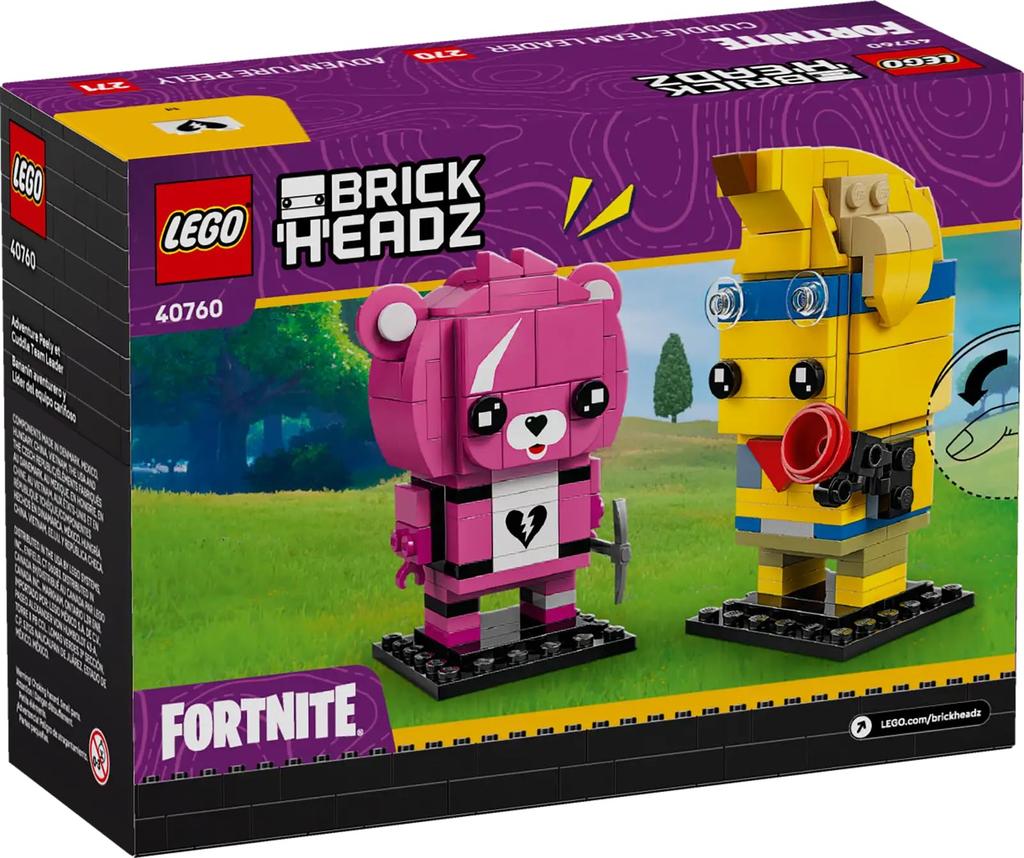 LEGO Fortnite BrickHeadz Adventure Peely and Pink Bear 40760