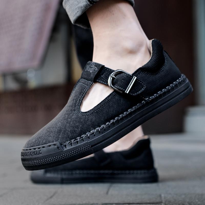 Fashion Handmade Leather Sandals Flat New Summer Breathable Men Sandals Fashion Roman Sandals Men Slipper Outdoor Beach Mens Big Size48