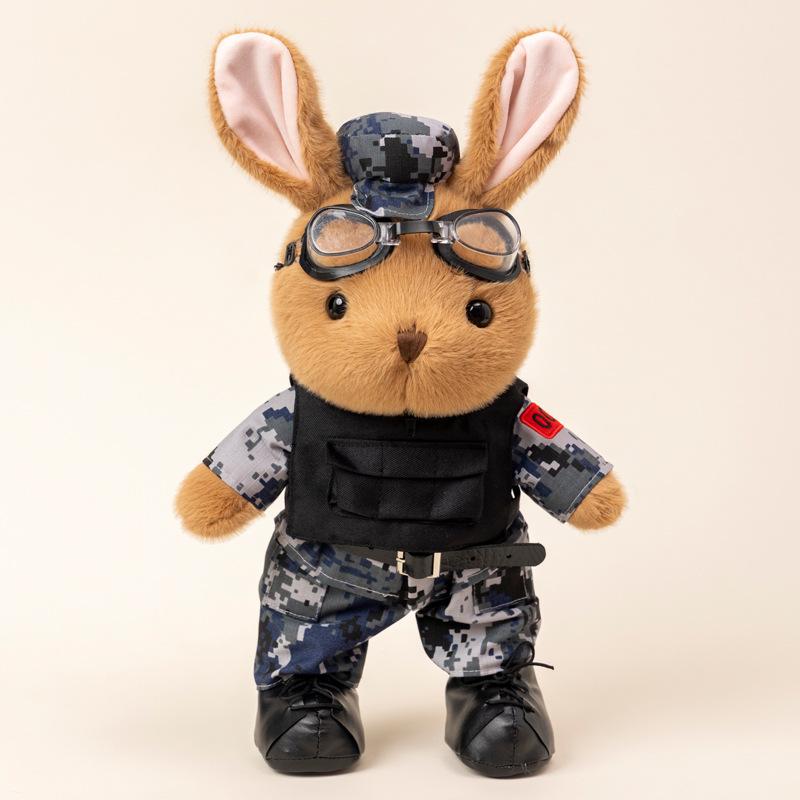 Panda Legion Doll Rabbit Doll Camouflage Soldier Soldier Brother Plush Toy Soldier Retirement Souvenir Gift