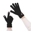 iwarm fashion men's and women's autumn and winter extended wool gloves outdoor riding warm knitted touch screen split-finger gloves