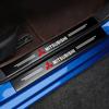 Cyakpr1 New 4Pcs Carbon Fiber Door Sill Stickers Car Door Sill Protector Stickers For Asx Lancer Outlander Pajero Ralliart