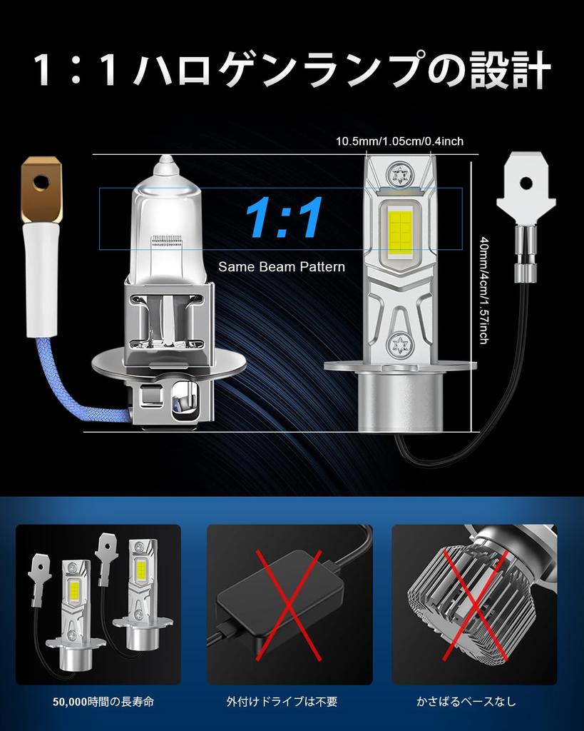 Żarówka LED H3, Żarówka reflektora H3, Kompatybilna z przeglądami samochodowymi, LED H3, Wyposażona w