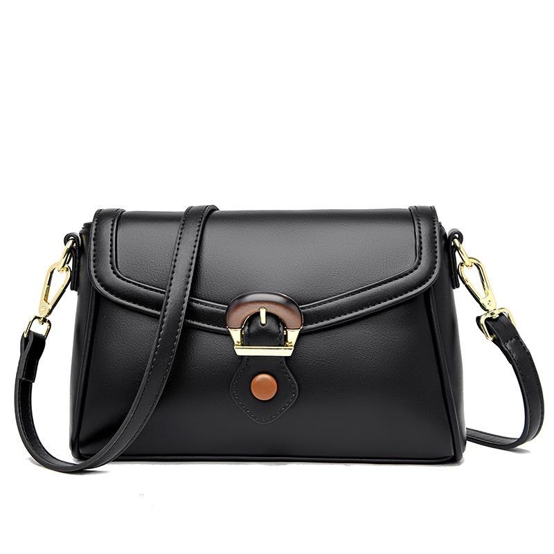 Guangzhou Women's Bag Generation High-quality Niche Lock Bag Leather Temperament Messenger Bag