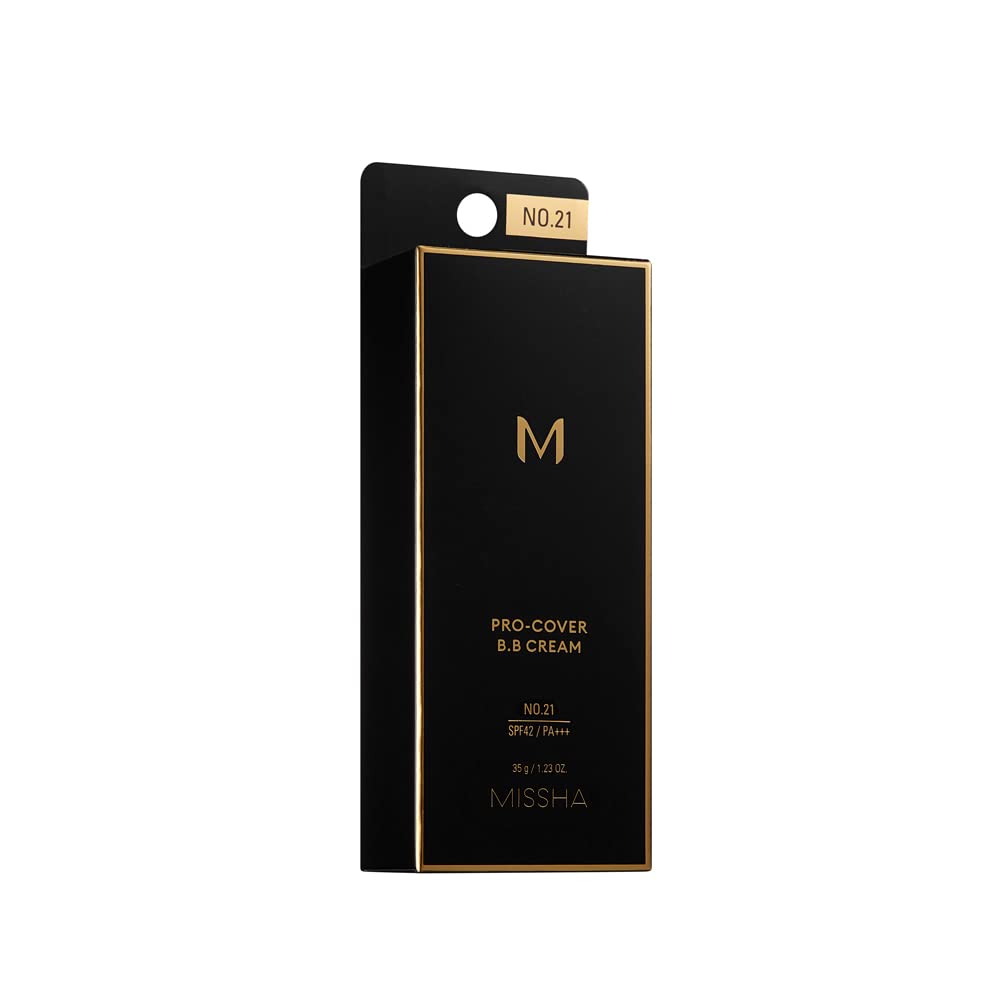MISSHA M Perfect Cover BB Cream No.21 Light Beige (35g) - Brightens Skin Tone