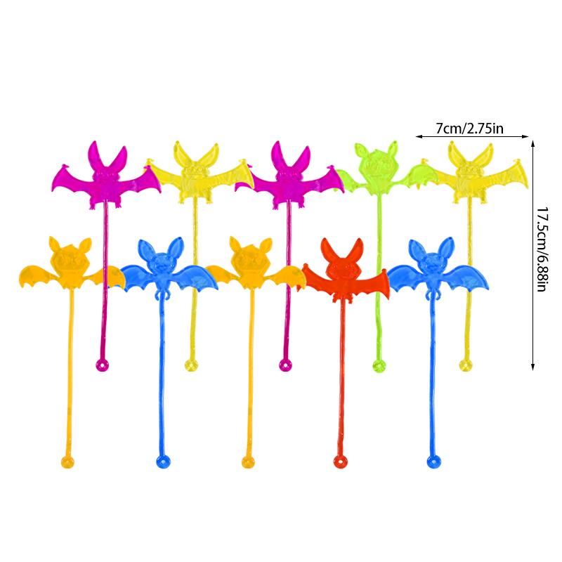 10pcs Funny Sticky Hands Toy Elastic Sticky Squishy Slap Palm Toys for Kids Birthday Favors Supplies Treats Guest Party Gifts