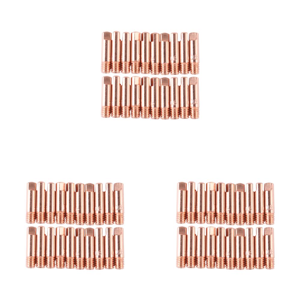 60 Stück 0,8/1/1,2 mm Gasdüse MIG/MAG Schweißdüse Kontaktdüsen Gasverteileranschluss Halter Leitfähige Düse Lötwerkzeuge