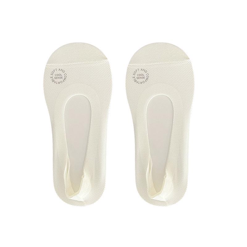 Dámské prodyšné ponožky do lodiček z ledového hedvábí s nízkým střihem - Letní neviditelné, savé ležérní síťované ponožky v jednobarevném provedení