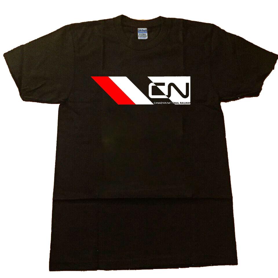 22Canadian National Railway Transportation Logo T Shirt M