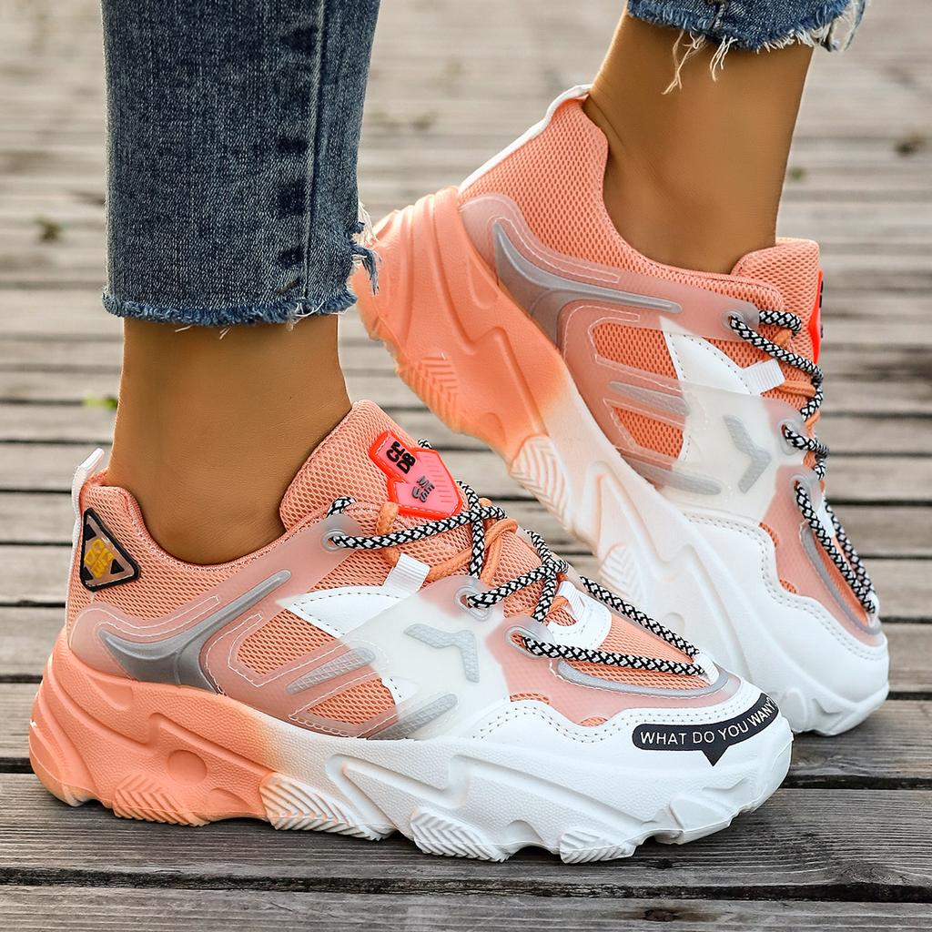 Fashion 2024 Summer Women Outdoor Platform Shoes Vulcanize Fashion Casuals Height Increasing Anti-slip Chunky Sneakers Zapatos De Mujer