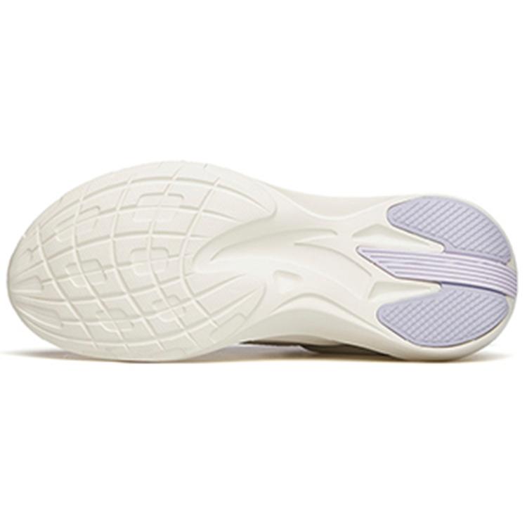 New Anta DuCi1 Cushioned Slip Resistant Abrasion Resistant Low Top A Shock Casual Running Shoes Women's White Purple Gray 922325581-2