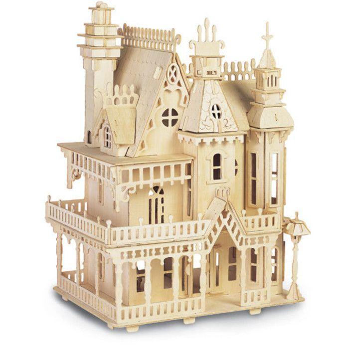Maquette En Bois Fantasy Villa (manoir)