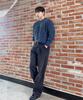 BLOND9 Snow Raglan Round Knit_Blue Black