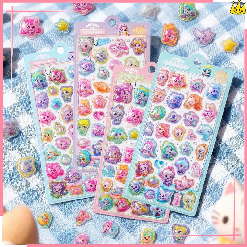 Chyťte pravé produkty! Teenieping 3D Pevné Zvýšené Křišťálové Samolepky Pro Zdobení Scrapbooků Pouzdra na Telefon Odměňovací Samolepky