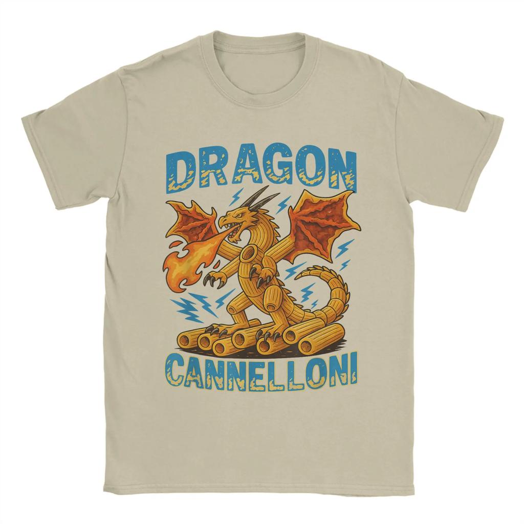 Brain Rot Kids Meme Italian Brainrot Dragon Cannelloni T Shirt Mens Pure Cotton Vintage TShirt O Neck Tees Tops Plus Size