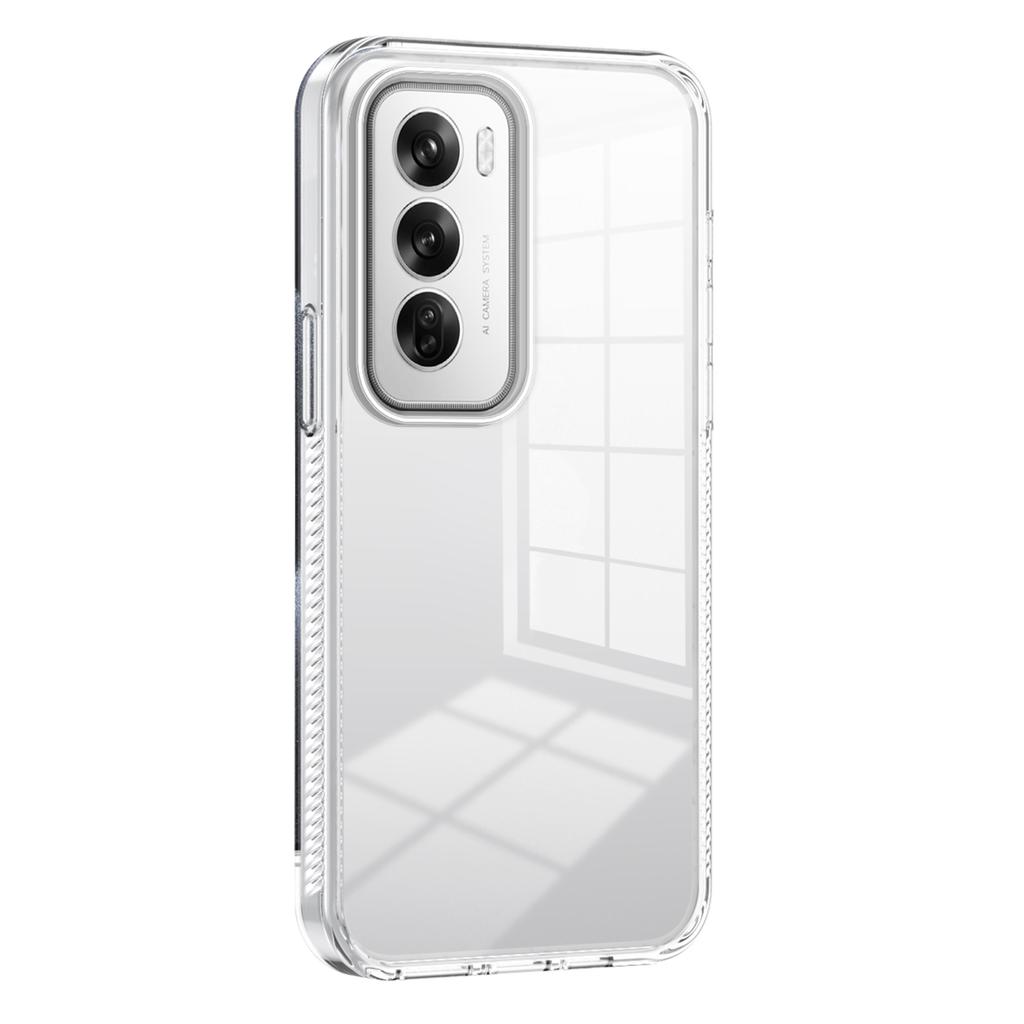 For Oppo Reno12 5G (Global) Clear Phone Case TPU+PC Anti-Slip Drop-Proof Back Cover