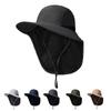 Outdoor Fisherman Hat Summer Large Brim Climbing Sun Protection Hat Sunshade Hat Quick-Dry Neck Protection Fishing Hat