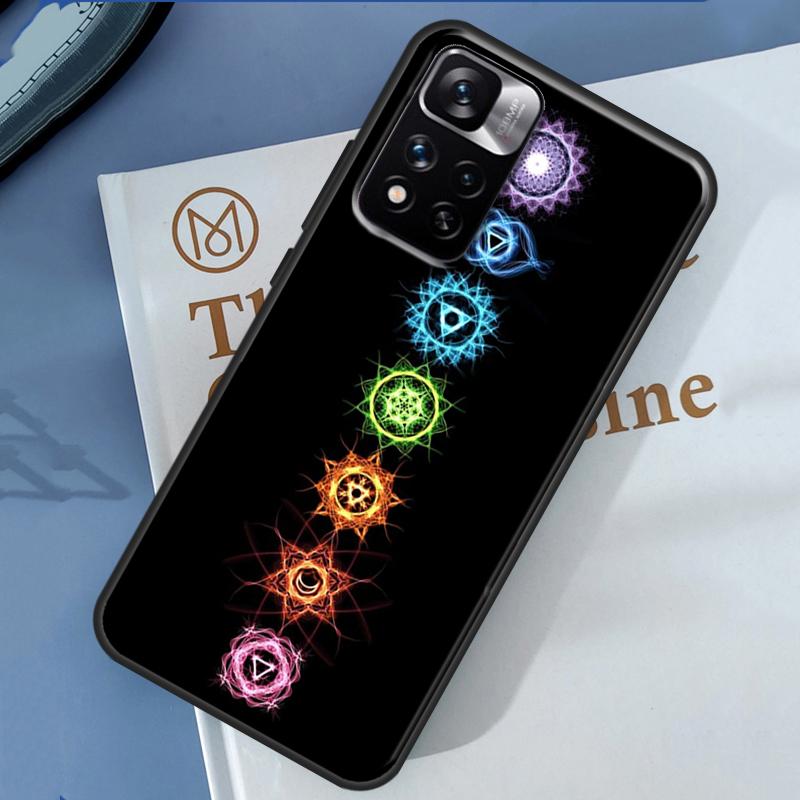 Mandala Chakra Yoga Case For Xiaomi Redmi Note 13 12 11 9 10 14 Pro 9S 10S 11S 12S Redmi 14C 10C 12C 13C Cover