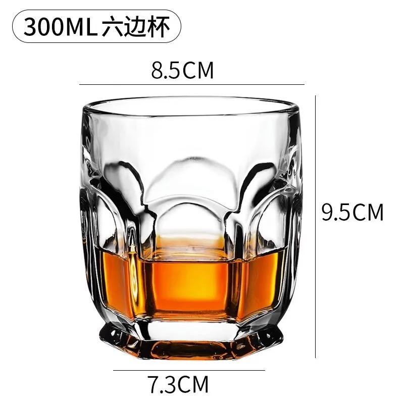 Křišťálová sklenice na whisky – Vintage tumbler na Scotch, Bourbon, Koňak, Vodku, Gin, pro domácí bar