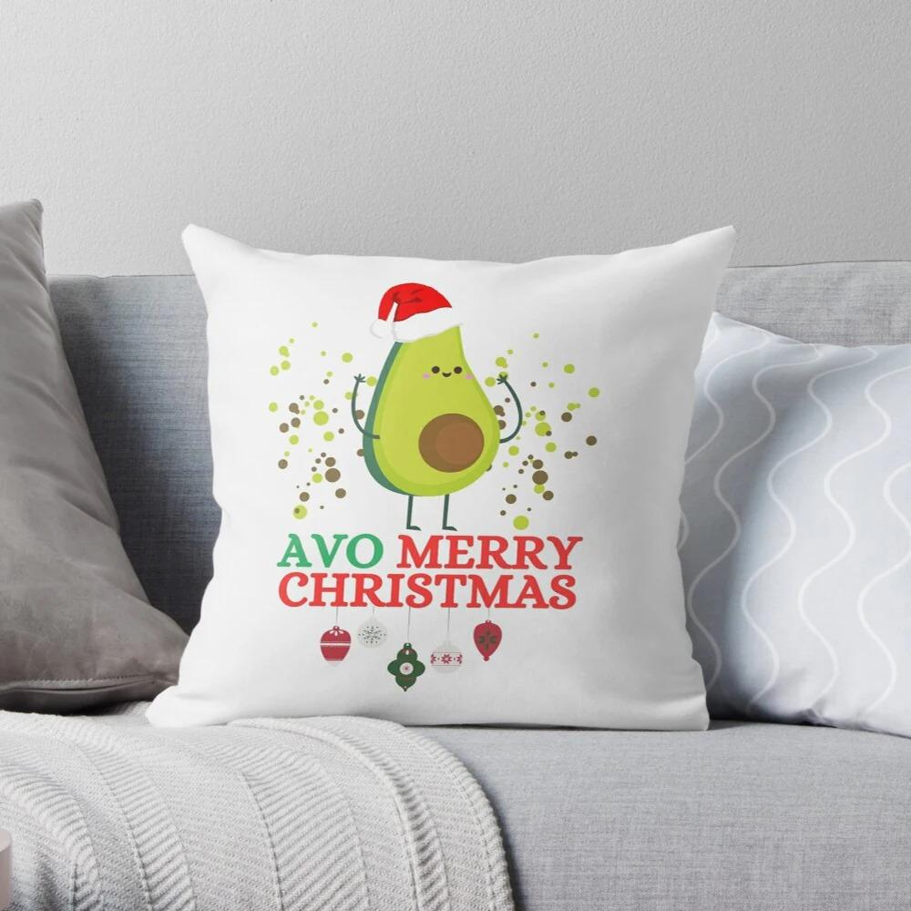 Merry Christmas Decoration Home Pillowcase Cushion Cover Autumn 45X45Cm Red Hat Modern Living Room Sofa Bed Pillowcase