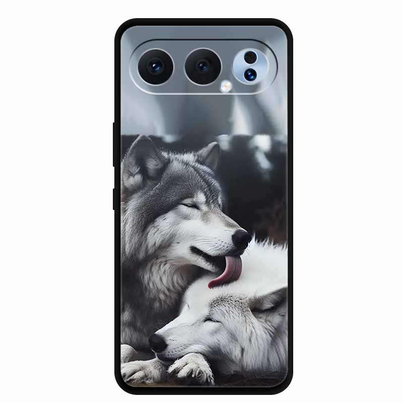 Case For Honor 500 Pro 5G 2025 Fashion Black Edge Soft TPU Silicone Covers For Honor 500 Pro Cases Painted Flowers Shells Fundas