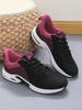 New fashion flying woven women's shoes casual shoes lightweight casual shoes lace-up air cushion sneakers