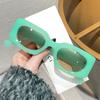 Retro Jelly Color Square Sunglasses - Trendy European American Style