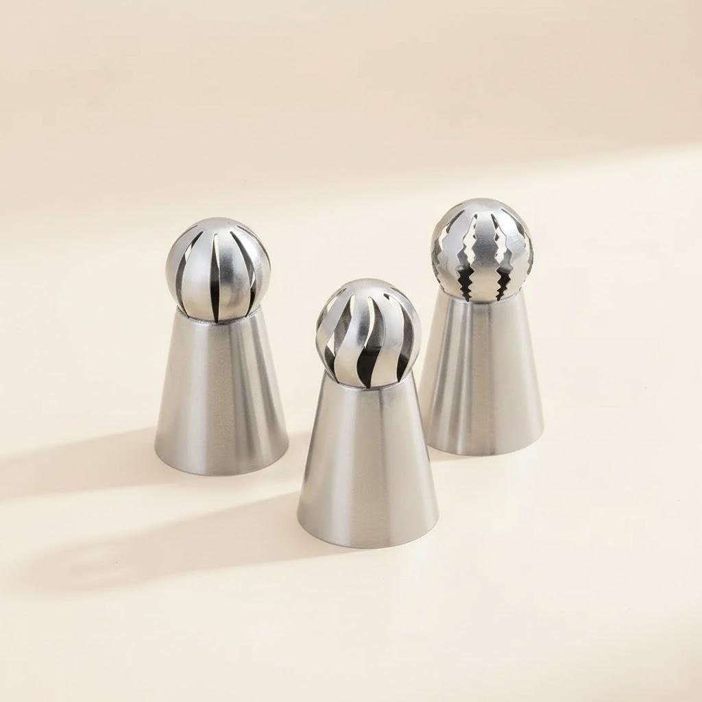 

Stainless Steel Pipe Mouth Suit Set 3 Piece Baking Tools for Cake Pastry Kitchen Accessories