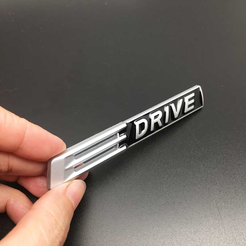Car Styling Metal X Drive E Drive S Drive Logo Car Side Fender Rear Trunk Sticker for BMW X1 X3 X5 X6 E39 E53 E60 E90 F10 E46
