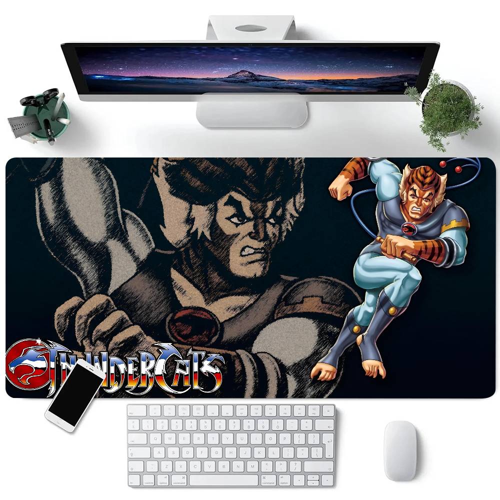 Cartoon ThunderCats Mousepad Large Keyboard Desk Mat Gaming Mouse Pad LockEdge Non-slip Mat