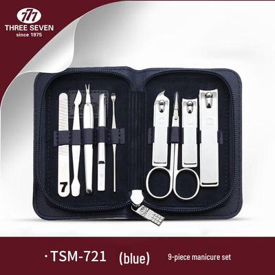 THREE SEVEN TSM-721 9-Piece Stainless Steel Manicure Set