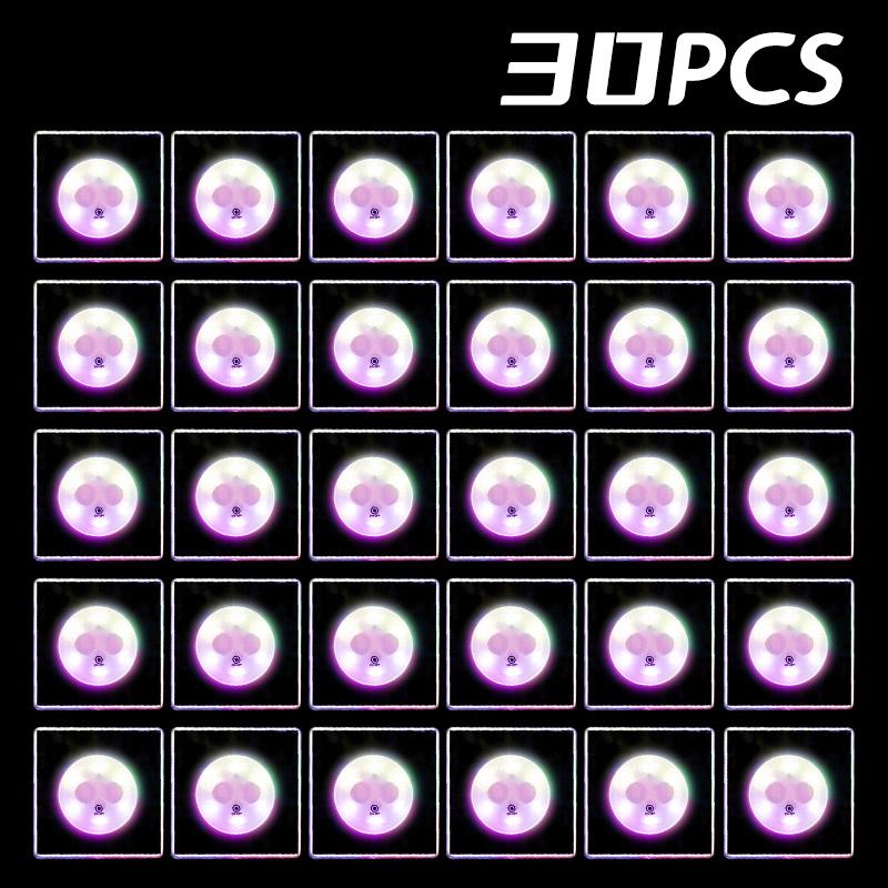 1/10/20/30PCS LED Coaster Light Up Coasters Stickers Liquor Bottle Drink Luminous Cup Mat Club Bar Party Car Wedding Vase Decor