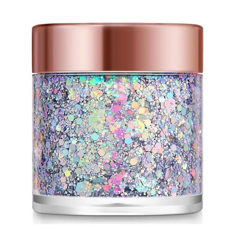 1Pc Sequins Body Glitter Gel Make Up Glitter For Body Face Hair Eyeshadow,Festival Party Carnival Makeup Decorations Longlasting
