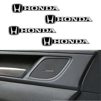 Car Hot FIT Car Audio Decorate 3D Aluminum Badge Emblem Sticker For Honda Civic Mugen Accord Odyssey JAZZ CRV Fit Hrv Jazz CBR