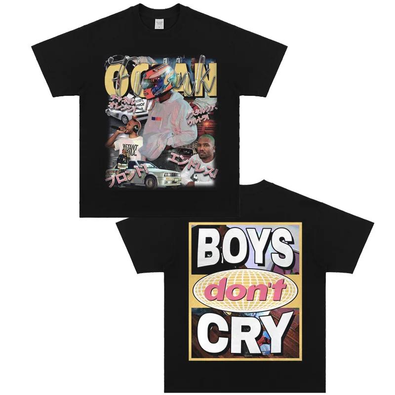 2025 Frank Ocean Rapper Hip Hop Blond Short Sleeve T-Shirt Men Cotton Streetwear Summer Women Fashion T Shirt Clothing Fans Gift