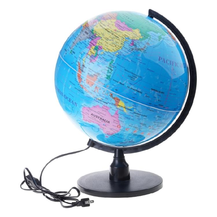 Compact To Large Illuminated Earth Globe For Various Spaces with High Resolution Display Strong Build In 20cm 25cm 32cm